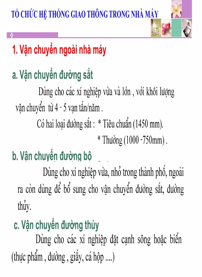 image for page Tổ chức hệ thống giao thông trong xưởng cán