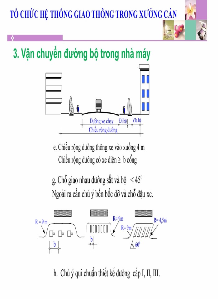image for page Tổ chức hệ thống giao thông trong xưởng cán
