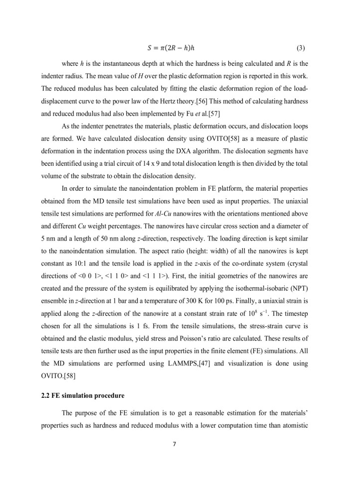 image for page Numerical Investigation of Mechanical Properties of Aluminum-Copper Alloys at Nanoscale