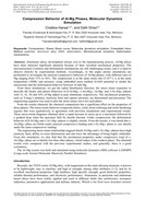 Compression Behavior of Al-Mg Phases, Molecular Dynamics Simulation