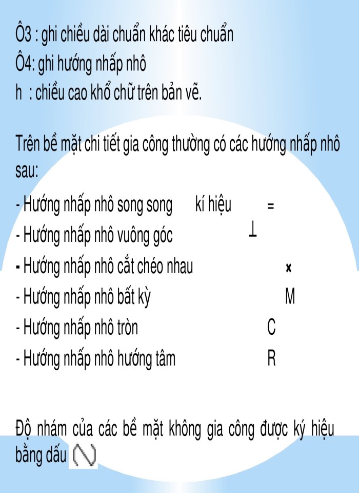 image for page Sai lệch hình dáng, vị trí và nhám bề mặt