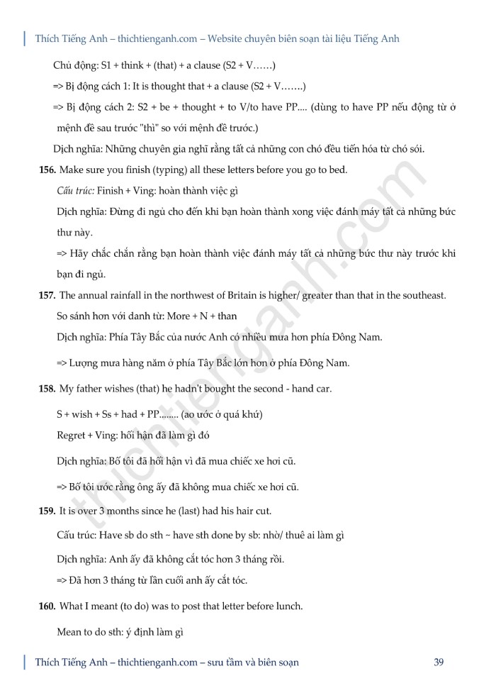 image for page 180 bài tập viết lại câu có đáp án chi tiết