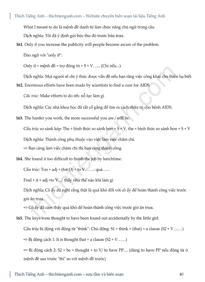 image for page 180 bài tập viết lại câu có đáp án chi tiết