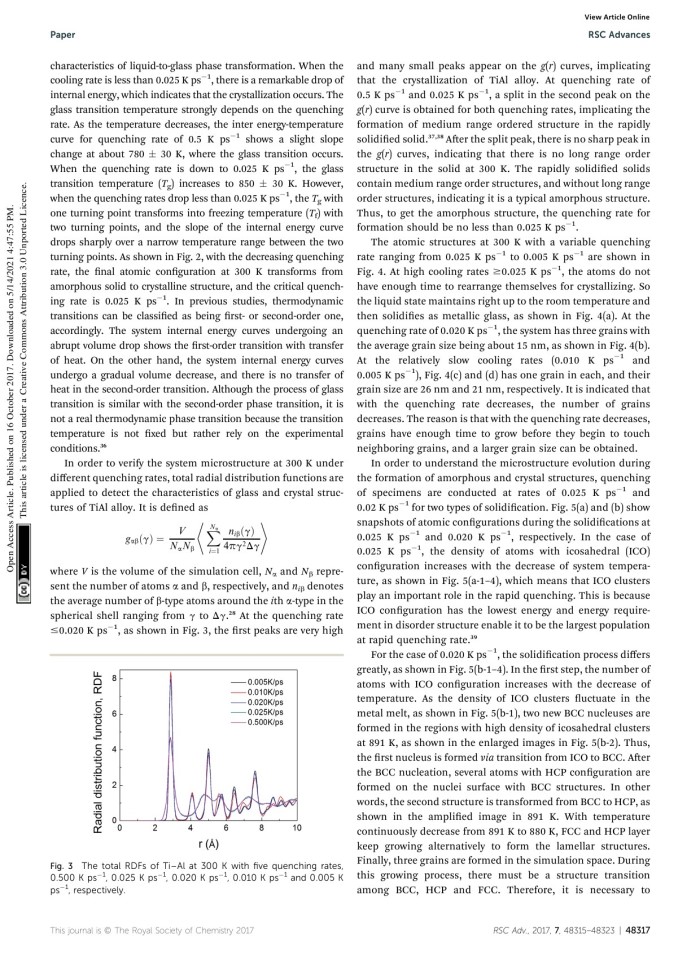 image for page Molecular dynamic simulation of nanocrystal formation and tensile deformation of TiAl alloy
