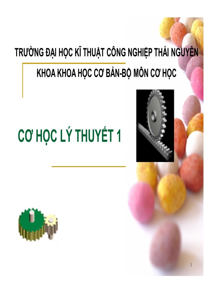 Cơ học lý thuyết 1