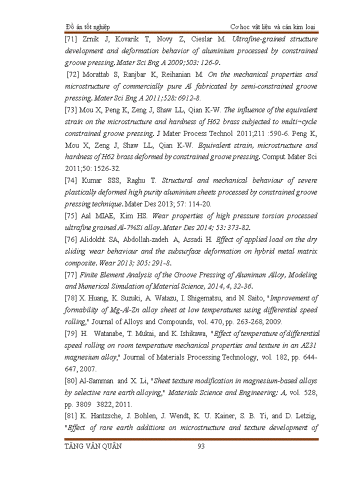 image for page Nghiên cứu ảnh hưởng của các thông số công nghệ trong quá trình dập tấm trên rãnh chu kỳ nhằm tạo vật liệu có cấu trúc siêu mịn bằng phương pháp mô phỏng số kết hợp với thực nghiệm