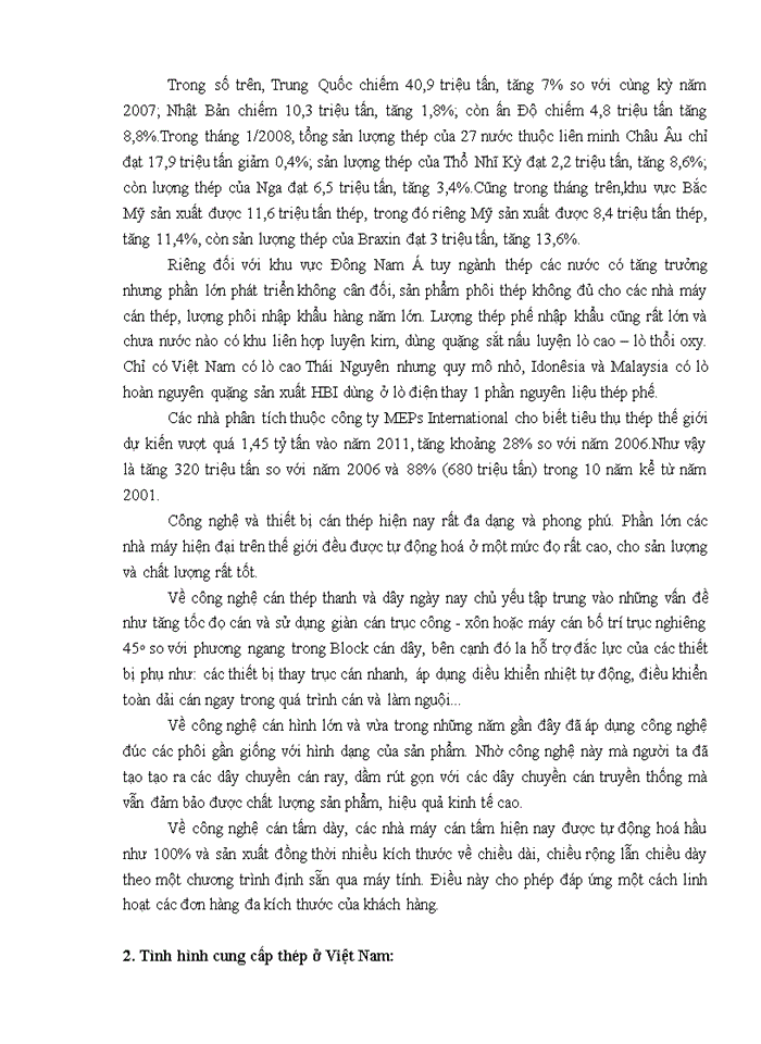 image for page Thiết kế một xưởng cán thép hình liên tục với các sản phẩm chính là thép xây dựng với năng suất 30 vạn tấn/năm