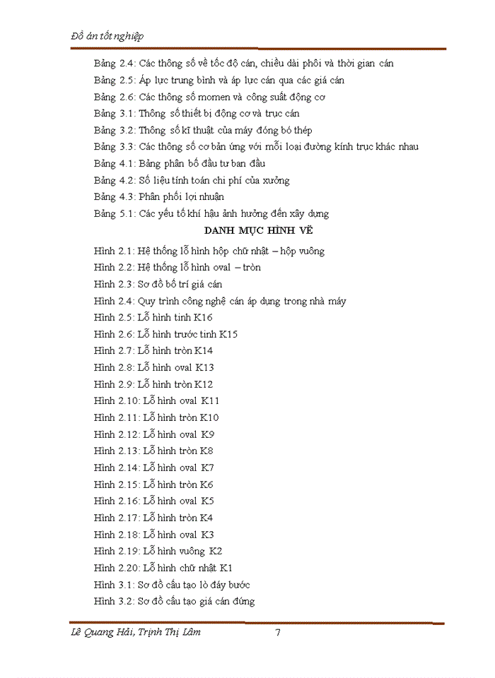 image for page Tính toán thiết kế xưởng cán thép liên tục cỡ trung, chuyên sản xuất các loại thép hình xây dựng dạng thanh và cuộn, với năng suất 500.000 tấn/ năm