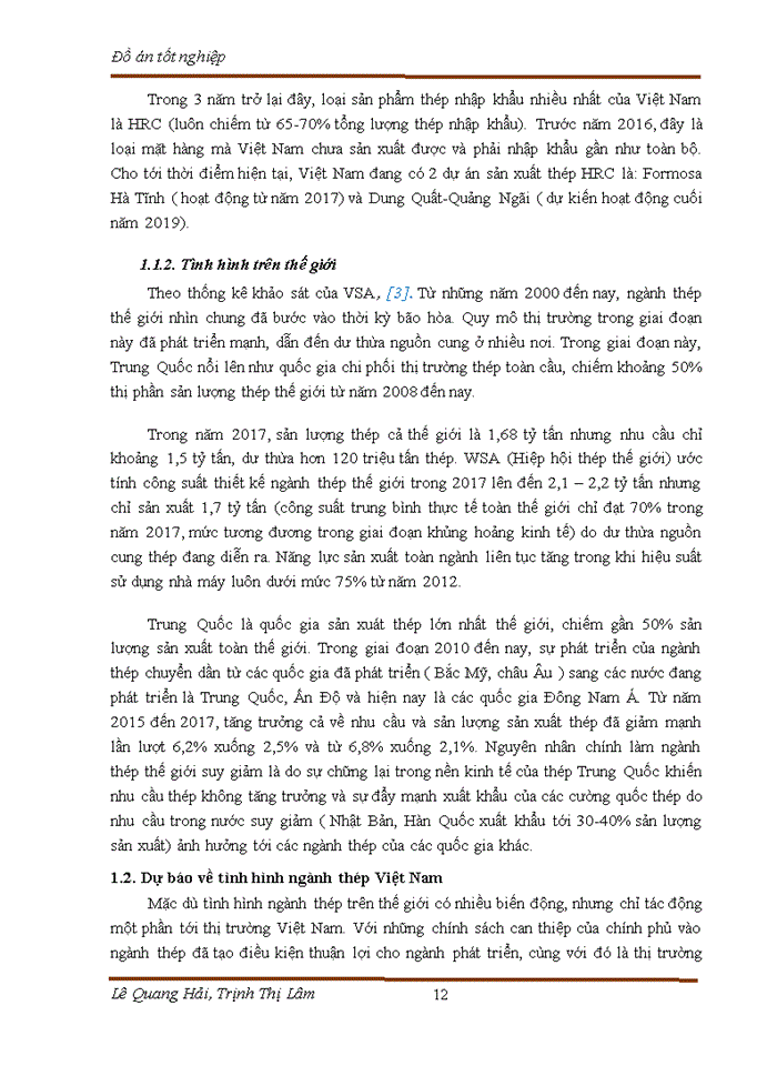 image for page Tính toán thiết kế xưởng cán thép liên tục cỡ trung, chuyên sản xuất các loại thép hình xây dựng dạng thanh và cuộn, với năng suất 500.000 tấn/ năm
