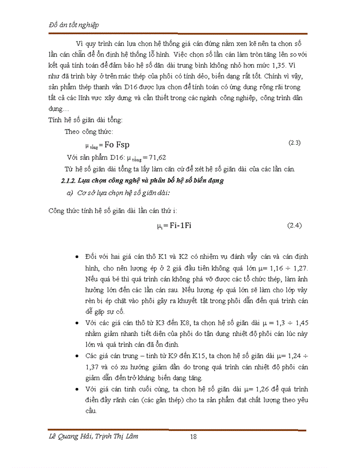 image for page Tính toán thiết kế xưởng cán thép liên tục cỡ trung, chuyên sản xuất các loại thép hình xây dựng dạng thanh và cuộn, với năng suất 500.000 tấn/ năm