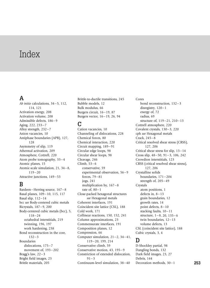 image for page Introduction to Dislocations