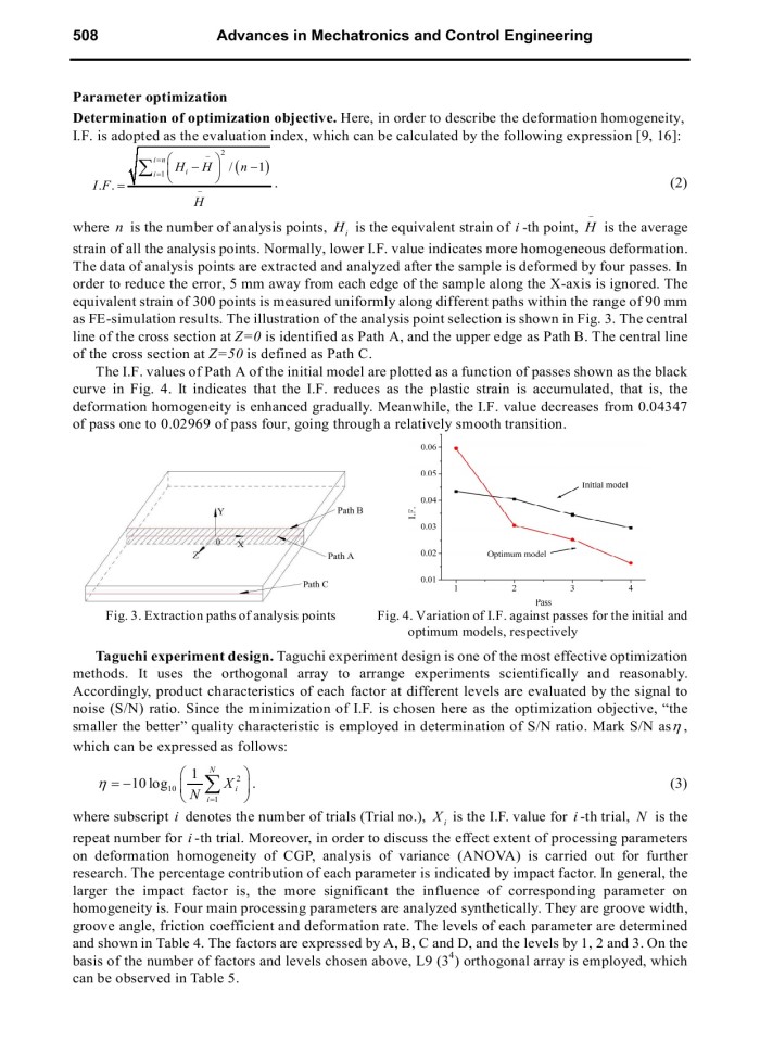 image for page Finite Element Analysis and Deformation Homogeneity Optimization of Constrained Groove Pressing