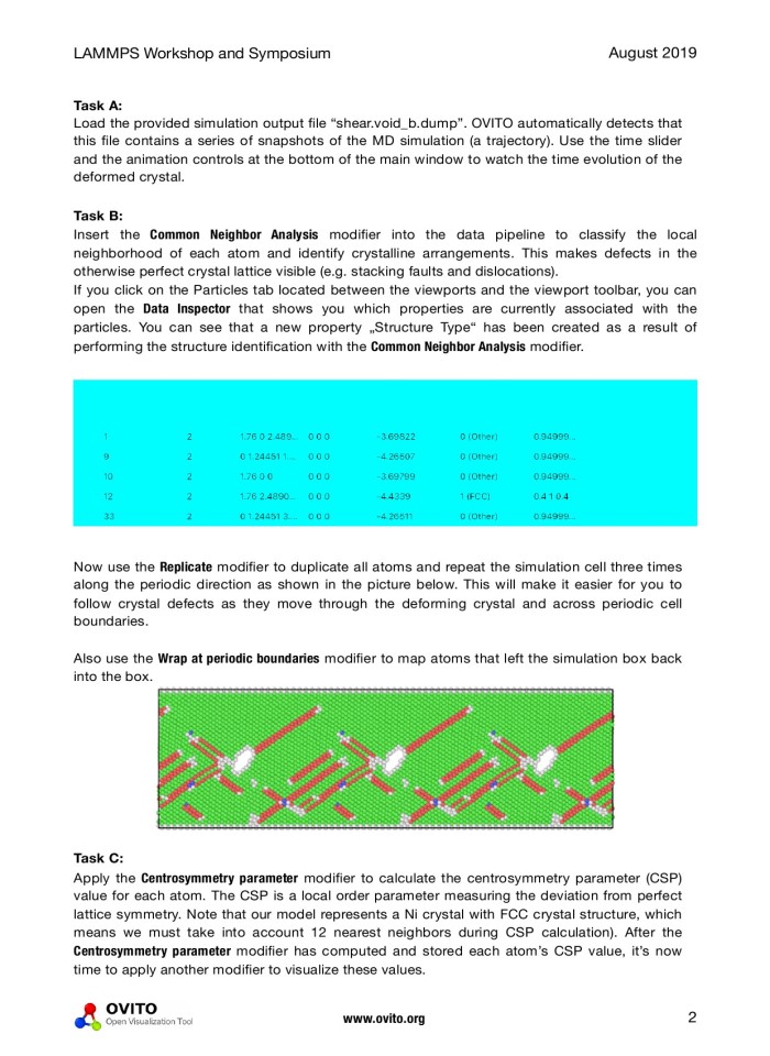 image for page Hands-on training: OVITO - Open Visualization Tool