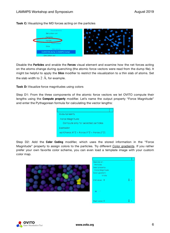 Hands-on training: OVITO - Open Visualization Tool