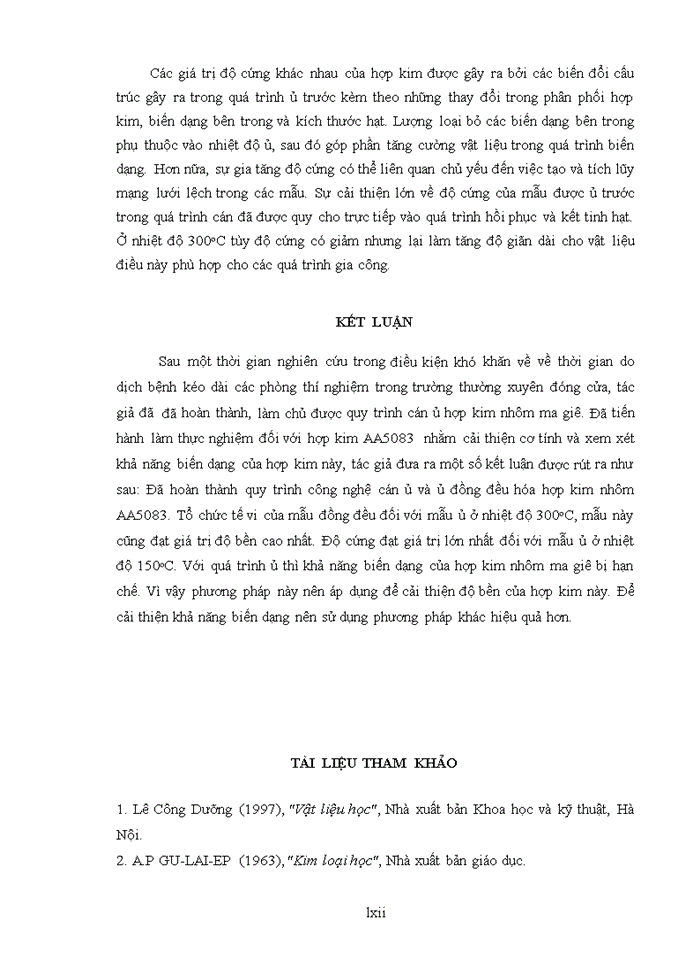 image for page Nghiên cứu ảnh hưởng của nhiệt độ ủ đến khả năng biến dạng và cơ tính của hợp kim nhôm ma giê
