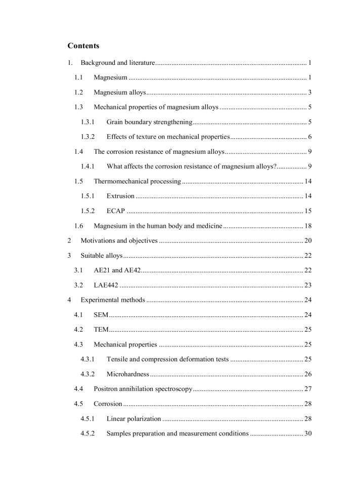 image for page Effect of Composition and Microstructure on Mechanical and Corrosion Properties in Magnesium Alloys with a Potential for Medical Applications