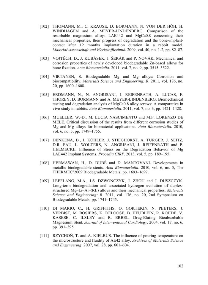 image for page Effect of Composition and Microstructure on Mechanical and Corrosion Properties in Magnesium Alloys with a Potential for Medical Applications