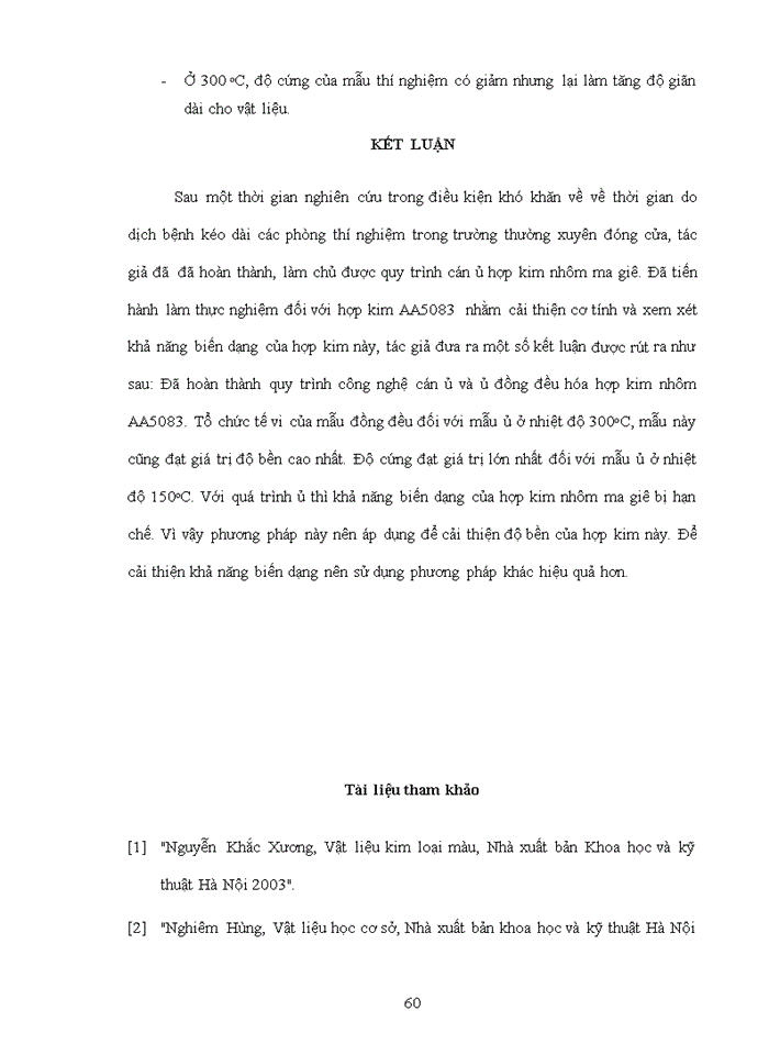 image for page Nghiên cứu ảnh hưởng của nhiệt độ ủ đến khả năng biến dạng và cơ tính của hợp kim nhôm ma giê.