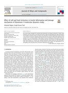 Effect of soft and hard inclusions in tensile deformation and damage mechanism of Aluminum: A molecular dynamics study