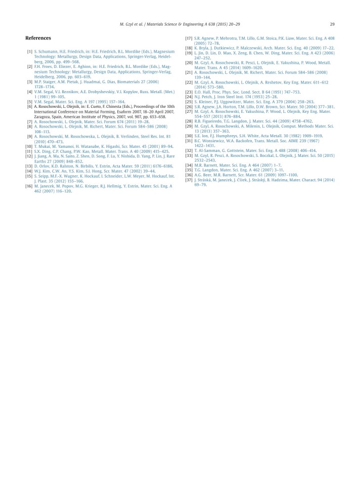image for page The role of microstructure and texture in controlling mechanical properties of AZ31B magnesium alloy processed by I-ECAP