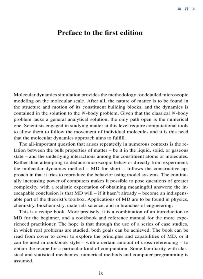 image for page The art of molecular dynamics simulation