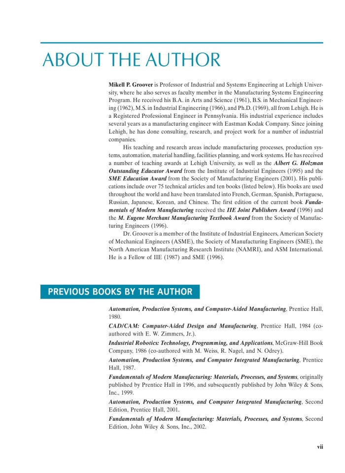 image for page Fundamentals of modern manufacturing