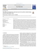 The effects of temperature and strain rate in fcc and bcc metals during extreme deformation rates