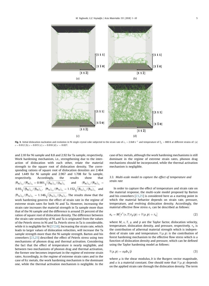 The effects of temperature and strain rate in fcc and bcc metals during extreme deformation rates