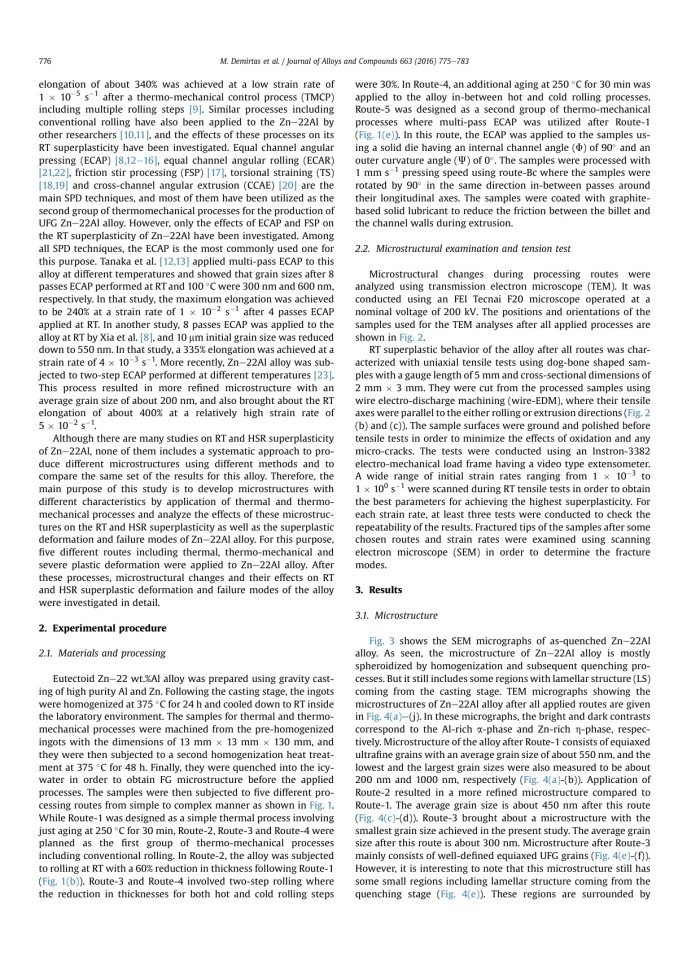 image for page Effect of different processes on lamellar-free ultrafine grain formation, room temperature superplasticity and fracture mod ...