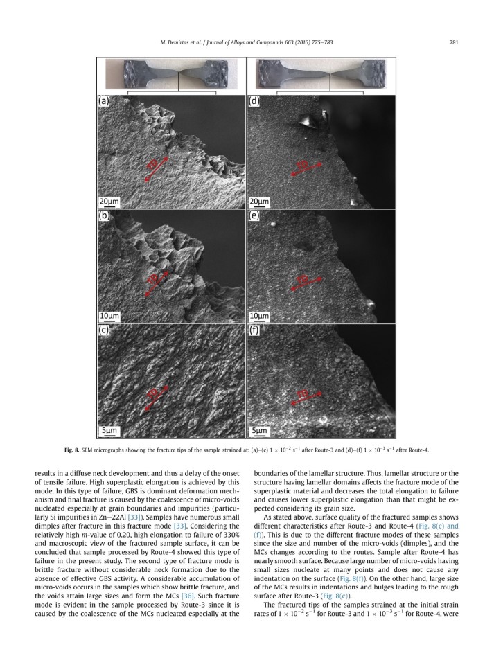 image for page Effect of different processes on lamellar-free ultrafine grain formation, room temperature superplasticity and fracture mod ...