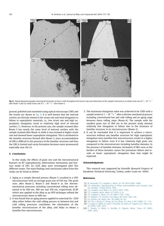 image for page Effect of different processes on lamellar-free ultrafine grain formation, room temperature superplasticity and fracture mod ...