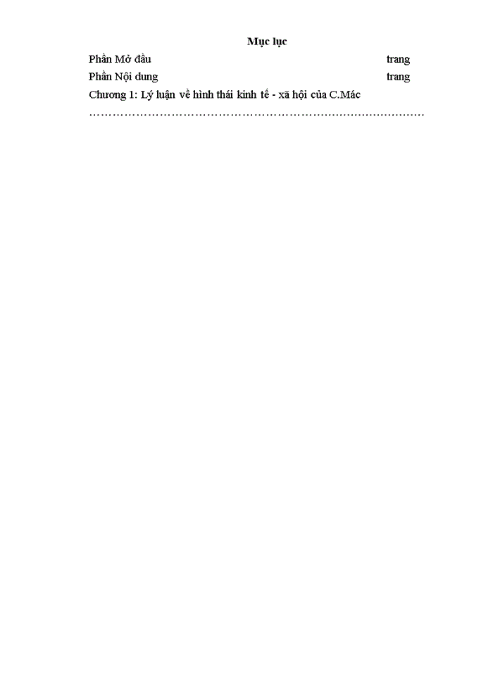 image for page Lý luận hình thái kinh tế - xã hội của triết học Mác - Lênin và sự vận dụng vào thực tiễn ở Việt Nam để làm tiểu luận kết thúc môn học.