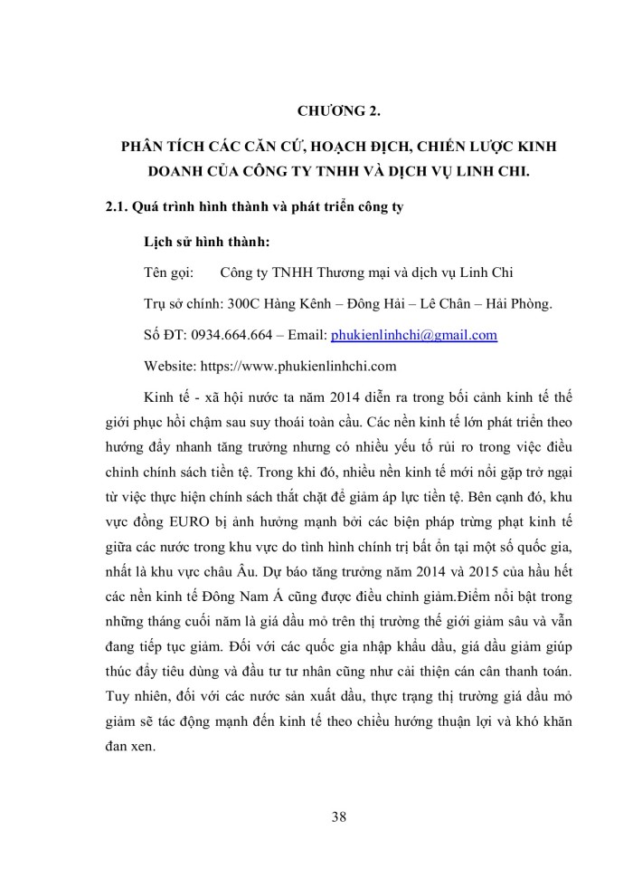 image for page Hoạch định chiến lƣợc kinh doanh của công ty tnhh và dịch vụ linh chi đến năm 2020