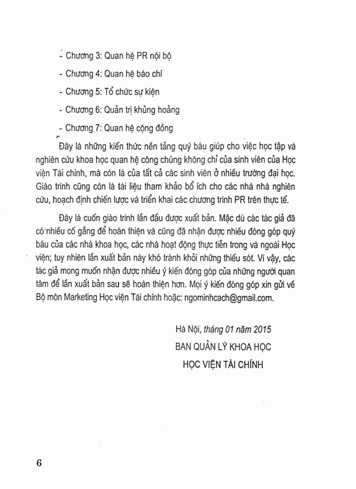 image for page Giáo trình quan hệ công chúng