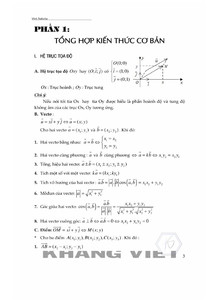 10 bài toán trọng điểm tuy duy giải nhanh Hình học Oxy