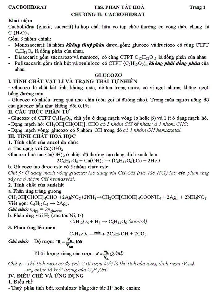 image for page Lý thuyết và và phần dạng bài tập cương cacbohidrat