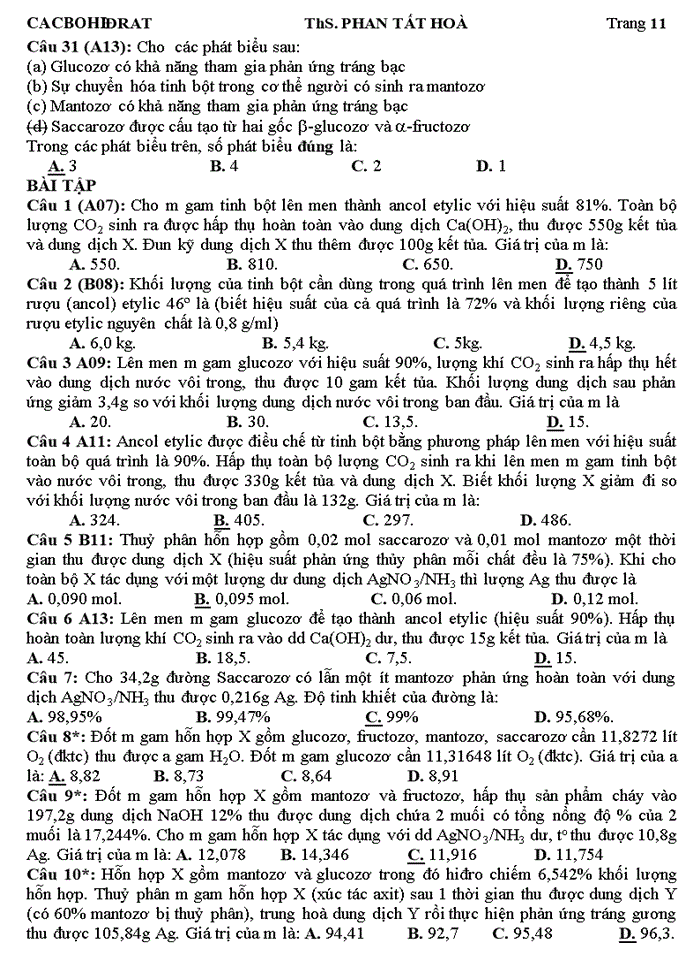 image for page Lý thuyết và và phần dạng bài tập cương cacbohidrat