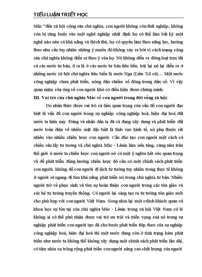 image for page Quan điểm của chủ nghĩa Mác về con người