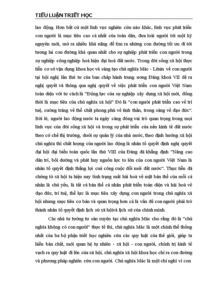 image for page Quan điểm của chủ nghĩa Mác về con người