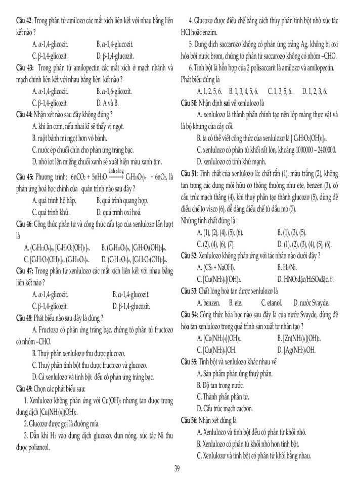 image for page Chuyên đề este – lipit – cacbohiđrat