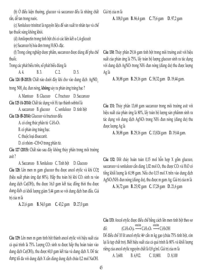 image for page Chuyên đề este – lipit – cacbohiđrat