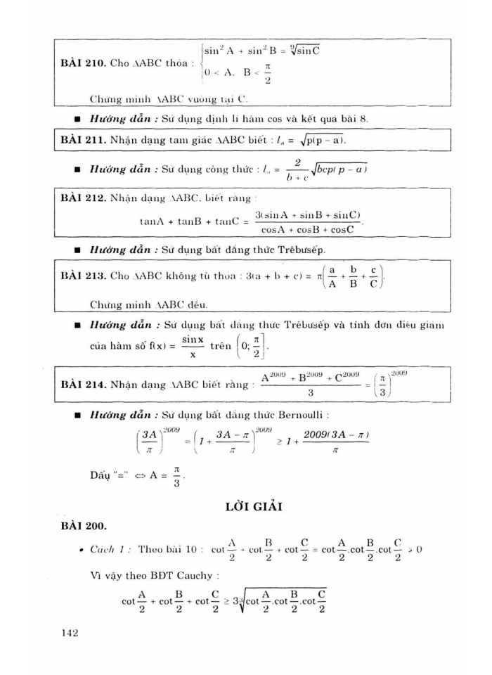 image for page Nhận dạng tam gác không dùng bất đẳng thức