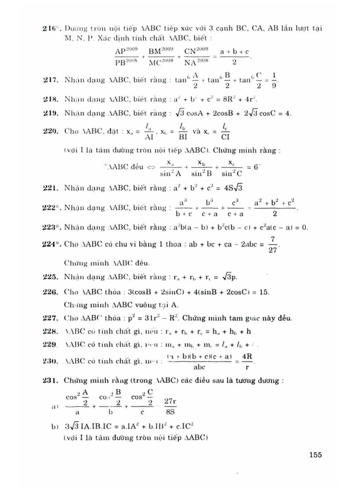 image for page Nhận dạng tam gác không dùng bất đẳng thức