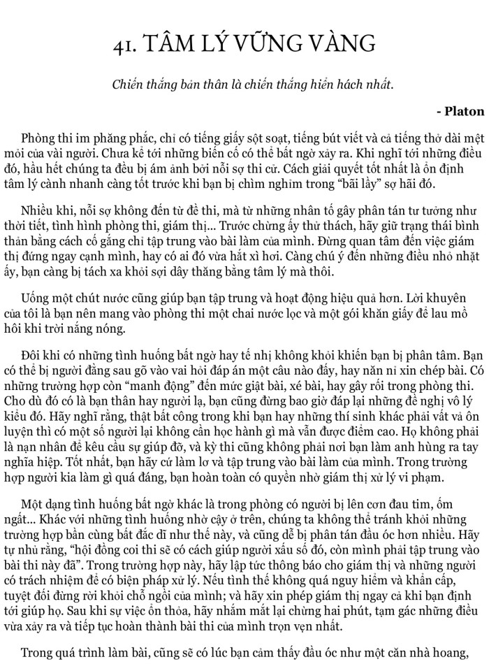 image for page Bí quyết vượt qua kỳ thi