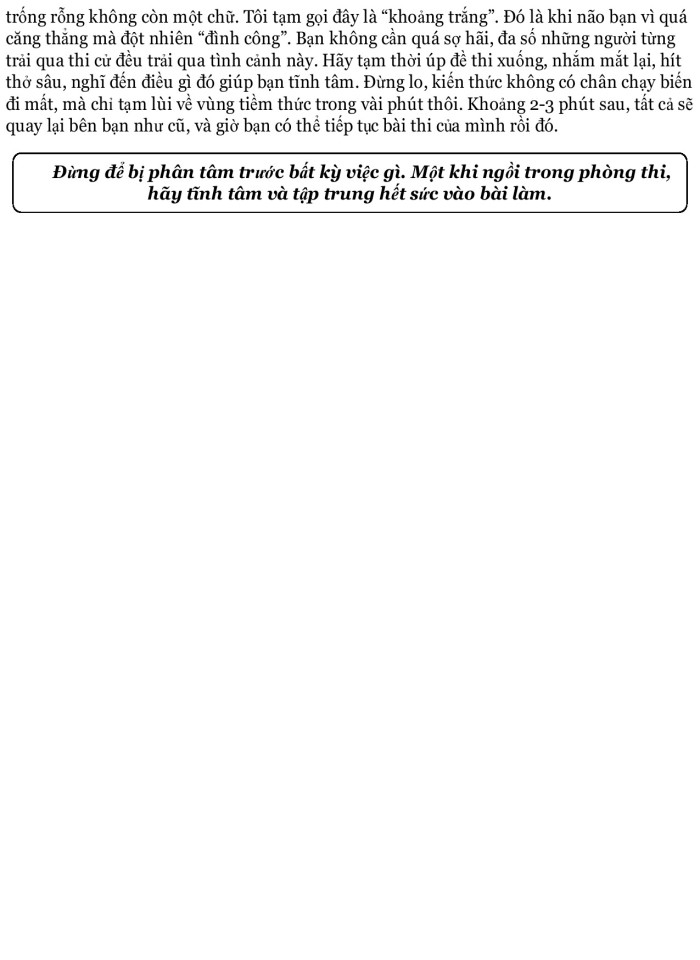 image for page Bí quyết vượt qua kỳ thi