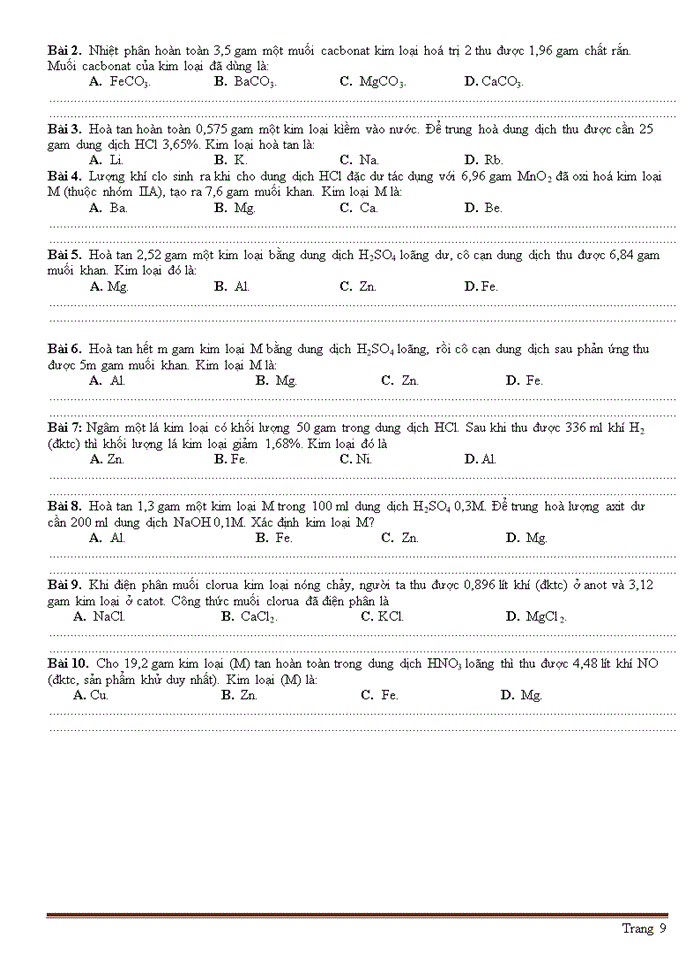 image for page Đại cương về kim loại