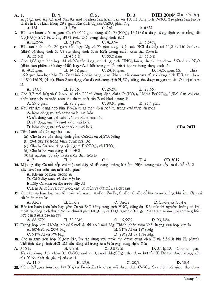 image for page Đại cương về kim loại