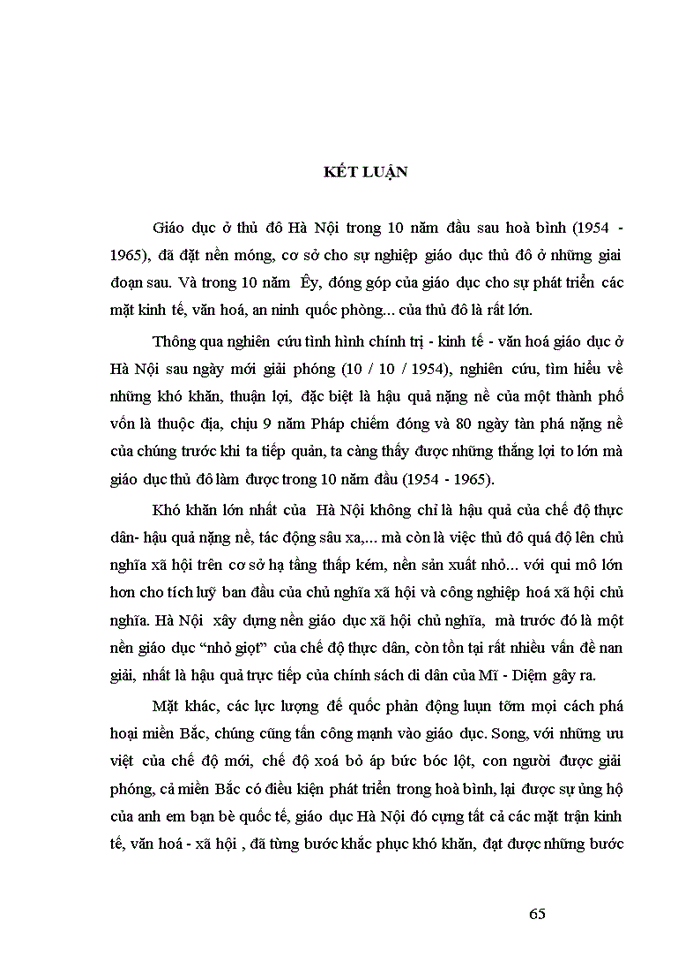 image for page Giáo dục ở Hà Nội thời kì 1954-1965