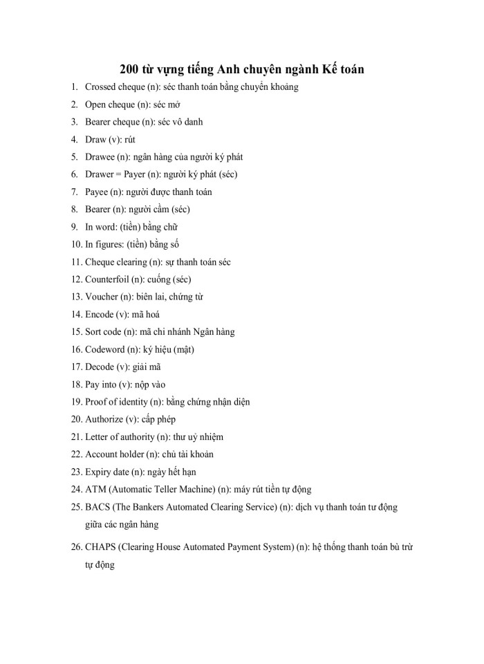 image for page 200 từ vựng tiếng Anh chuyên ngành Kế toán