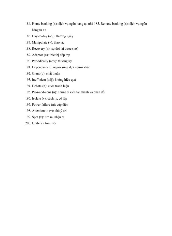 image for page 200 từ vựng tiếng Anh chuyên ngành Kế toán